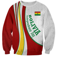 Bolivia Independence Day Map Flag Sweatshirt Freedom Heritage National Coat Of Arms Accents