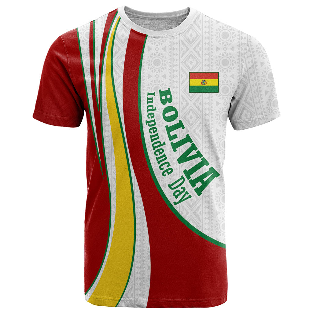 Bolivia Independence Day Map Flag T Shirt Freedom Heritage National Coat Of Arms Accents