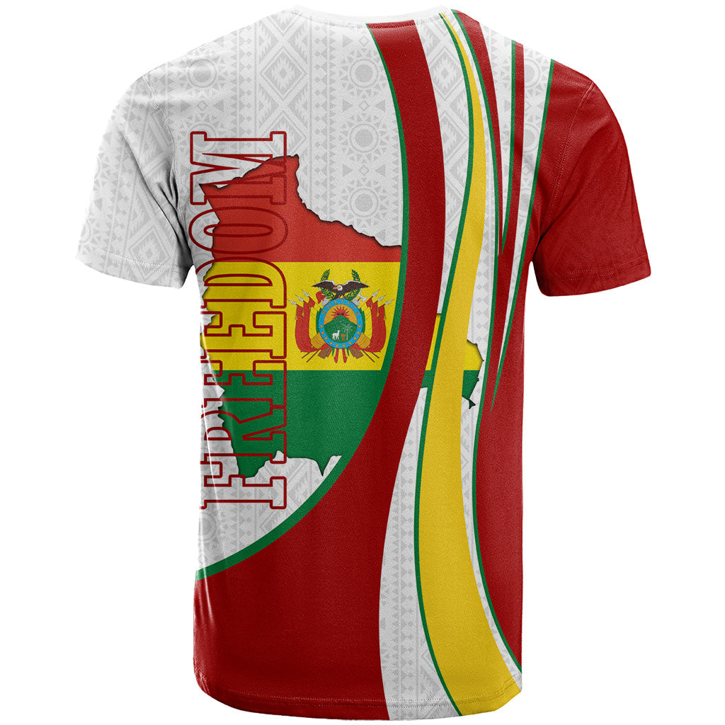Bolivia Independence Day Map Flag T Shirt Freedom Heritage National Coat Of Arms Accents