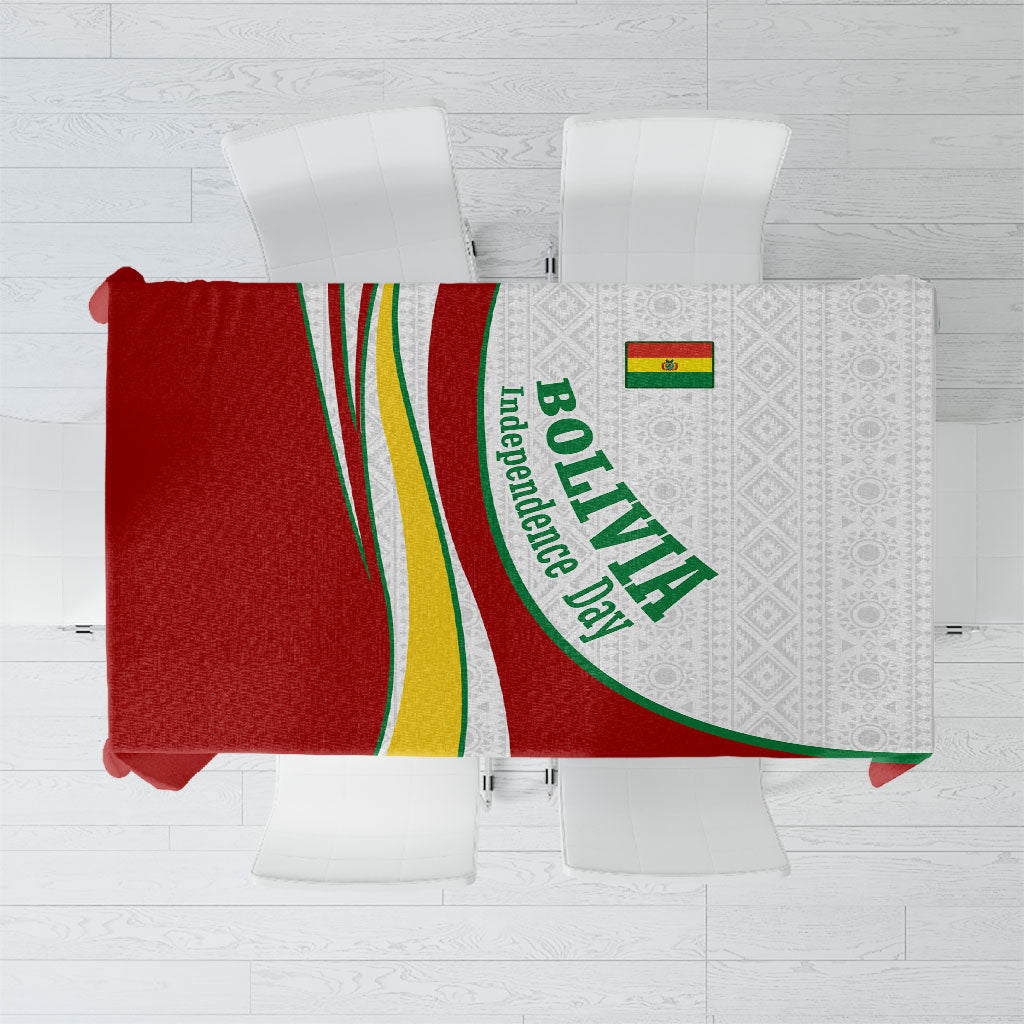 Bolivia Independence Day Map Flag Tablecloth Freedom Heritage National Coat Of Arms Accents