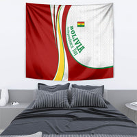 Bolivia Independence Day Map Flag Tapestry Freedom Heritage National Coat Of Arms Accents