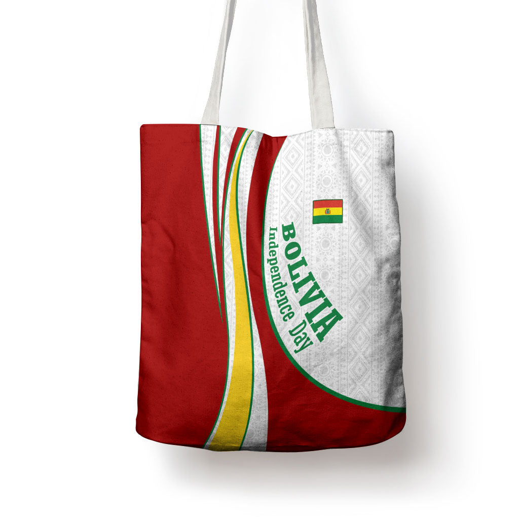 Bolivia Independence Day Map Flag Tote Bag Freedom Heritage National Coat Of Arms Accents