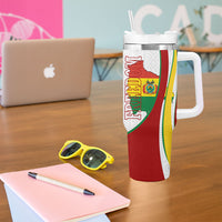 Bolivia Independence Day Map Flag Tumbler With Handle Freedom Heritage National Coat Of Arms Accents
