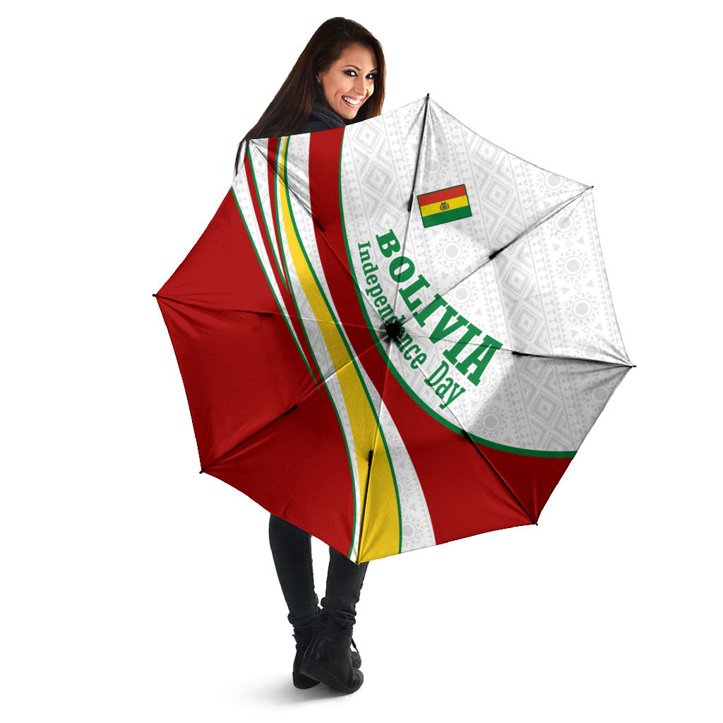 Bolivia Independence Day Map Flag Umbrella Freedom Heritage National Coat Of Arms Accents
