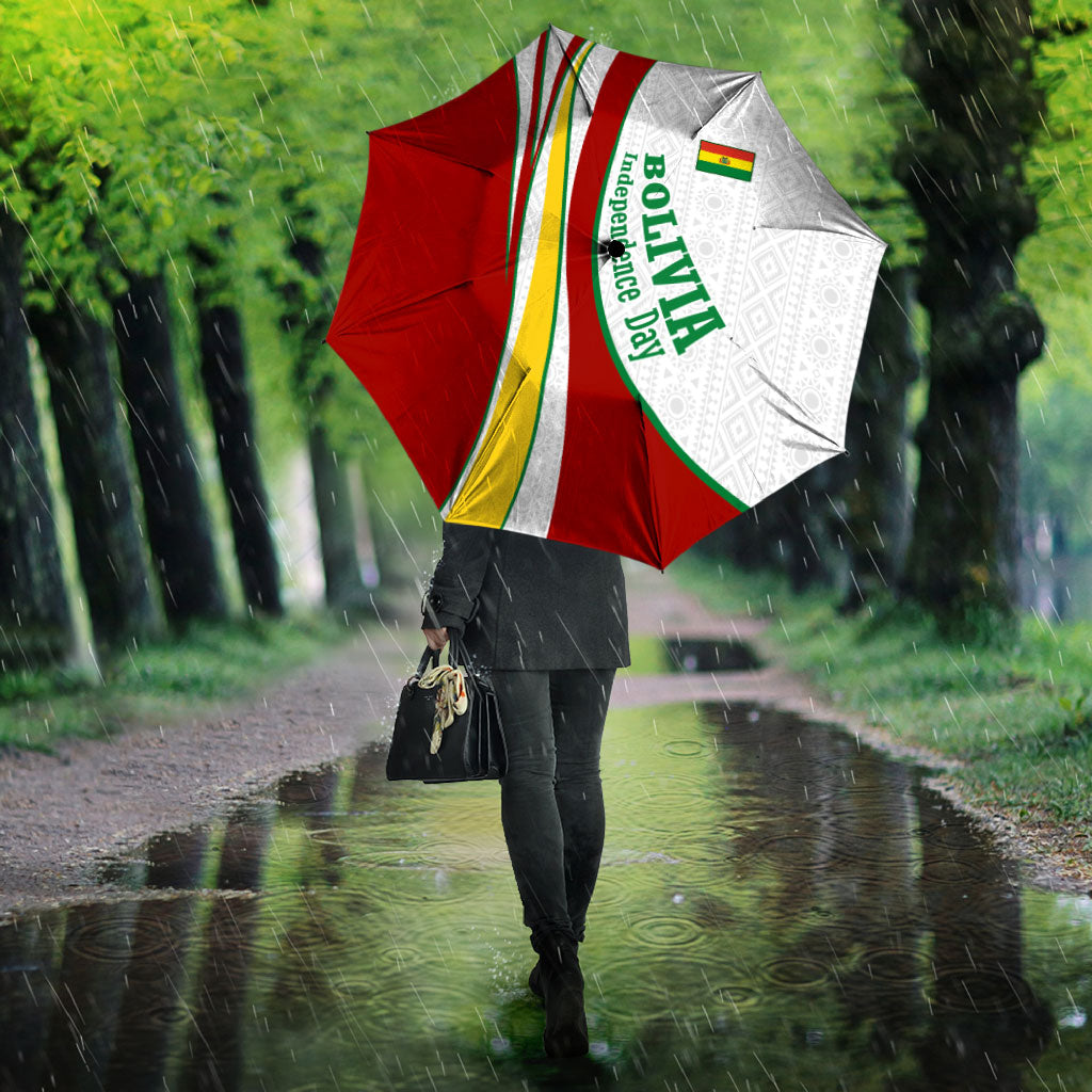 Bolivia Independence Day Map Flag Umbrella Freedom Heritage National Coat Of Arms Accents