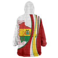 Bolivia Independence Day Map Flag Wearable Blanket Hoodie Freedom Heritage National Coat Of Arms Accents