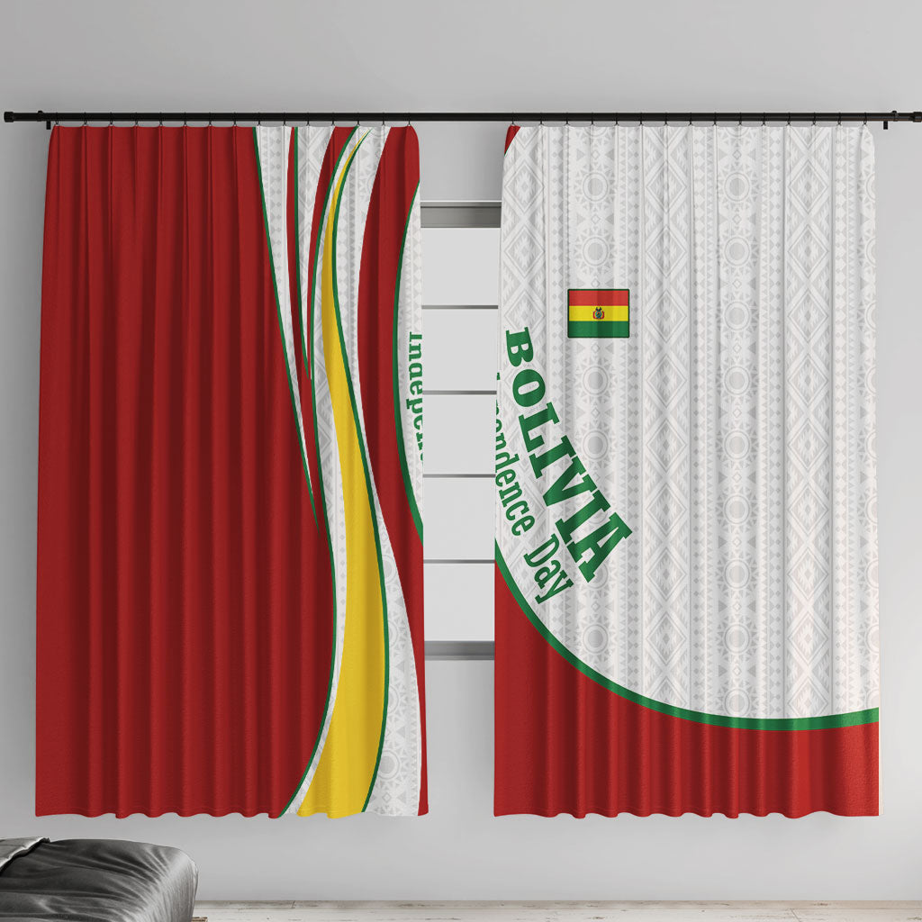 Bolivia Independence Day Map Flag Window Curtain Freedom Heritage National Coat Of Arms Accents