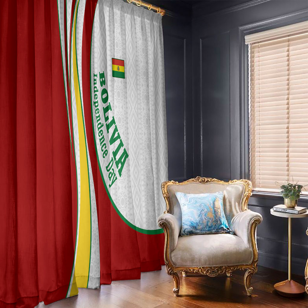 Bolivia Independence Day Map Flag Window Curtain Freedom Heritage National Coat Of Arms Accents