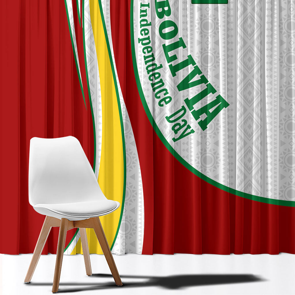 Bolivia Independence Day Map Flag Window Curtain Freedom Heritage National Coat Of Arms Accents
