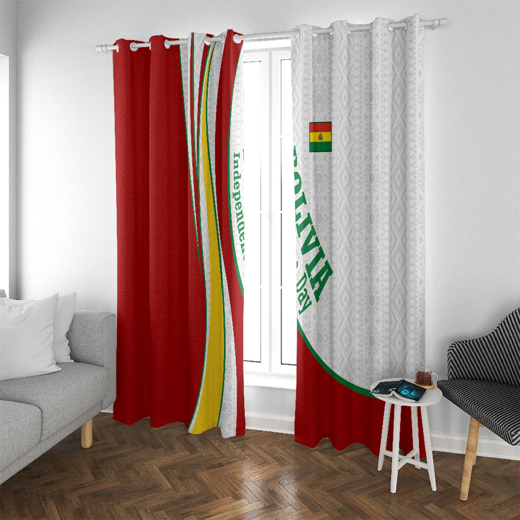 Bolivia Independence Day Map Flag Window Curtain Freedom Heritage National Coat Of Arms Accents