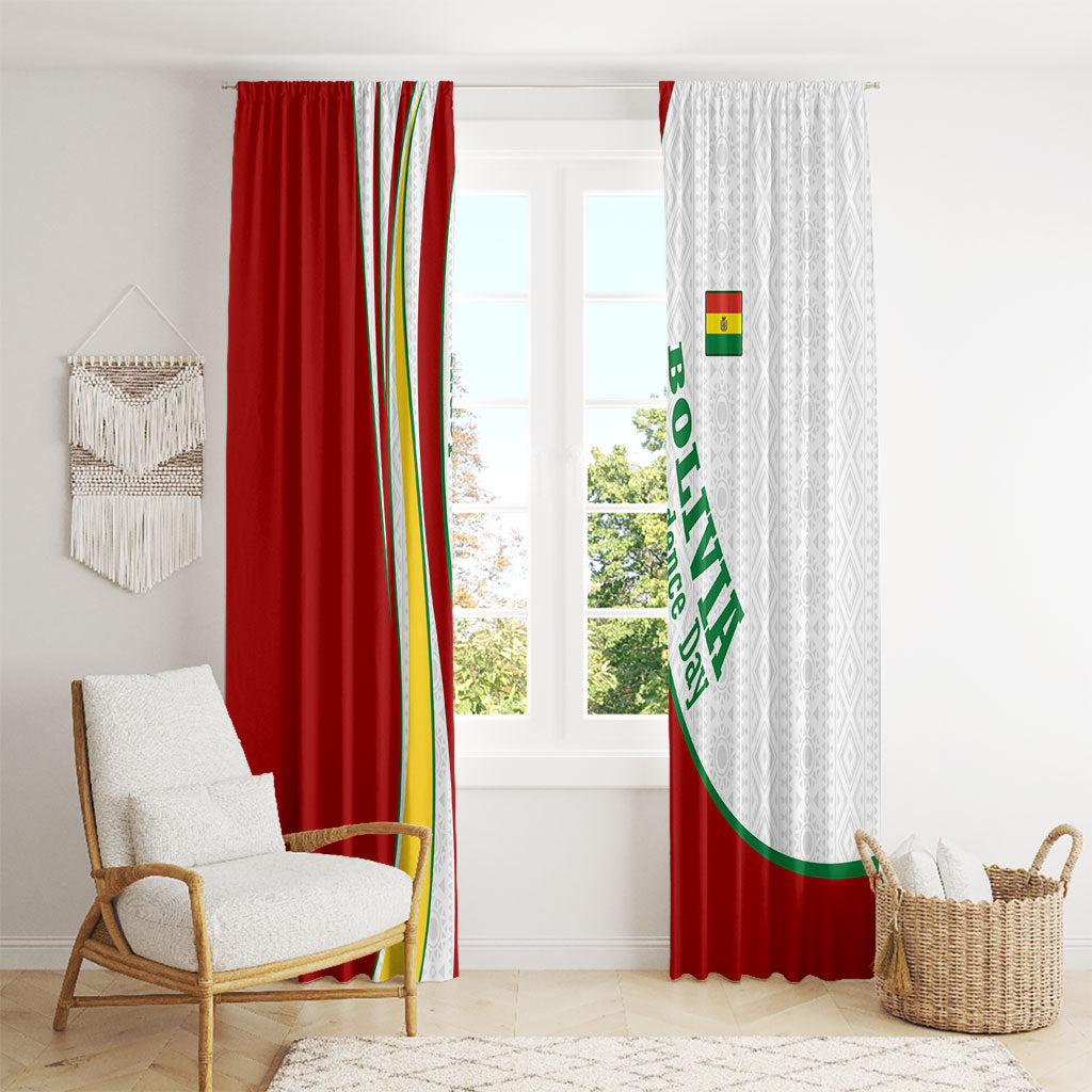 Bolivia Independence Day Map Flag Window Curtain Freedom Heritage National Coat Of Arms Accents