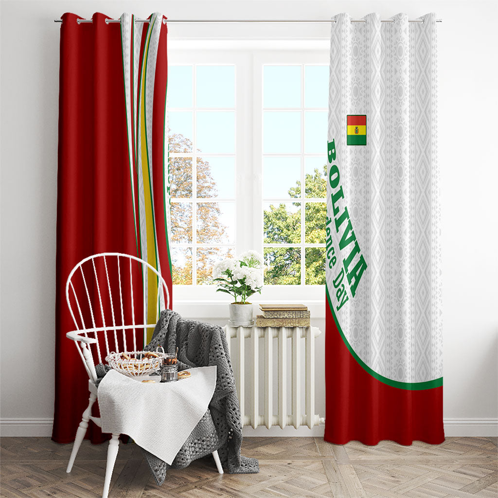 Bolivia Independence Day Map Flag Window Curtain Freedom Heritage National Coat Of Arms Accents