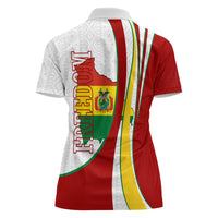 Bolivia Independence Day Map Flag Women Polo Shirt Freedom Heritage National Coat Of Arms Accents