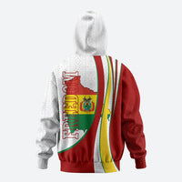 Bolivia Independence Day Map Flag Zip Hoodie Freedom Heritage National Coat Of Arms Accents