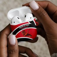 Trinidad And Tobago Independence Day Scarlet Ibis AirPods Case Steelpan Heritage National Flag