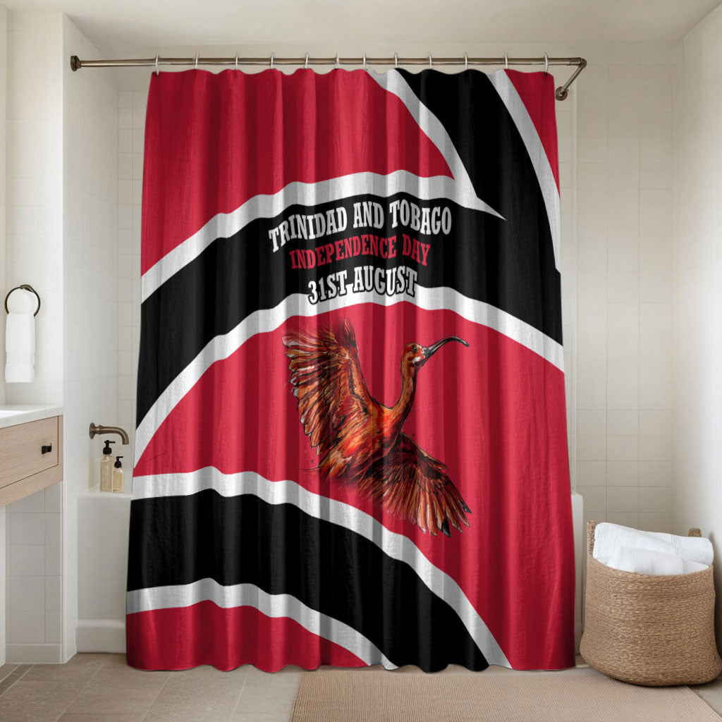 Trinidad And Tobago Independence Day Scarlet Ibis Bathroom Set Steelpan Heritage National Flag