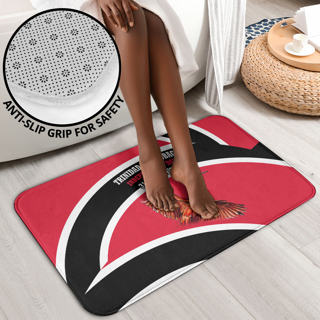 Trinidad And Tobago Independence Day Scarlet Ibis Bathroom Set Steelpan Heritage National Flag