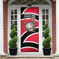 Trinidad And Tobago Independence Day Scarlet Ibis Door Cover Steelpan Heritage National Flag