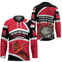 Trinidad And Tobago Independence Day Scarlet Ibis Hockey Jersey Steelpan Heritage National Flag