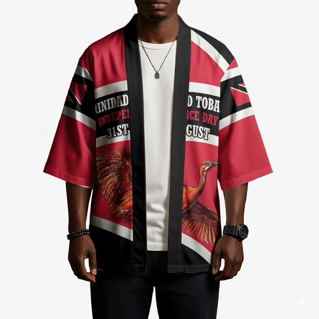 Trinidad And Tobago Independence Day Scarlet Ibis Kimono Steelpan Heritage National Flag