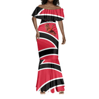 Trinidad And Tobago Independence Day Scarlet Ibis Mermaid Dress Steelpan Heritage National Flag