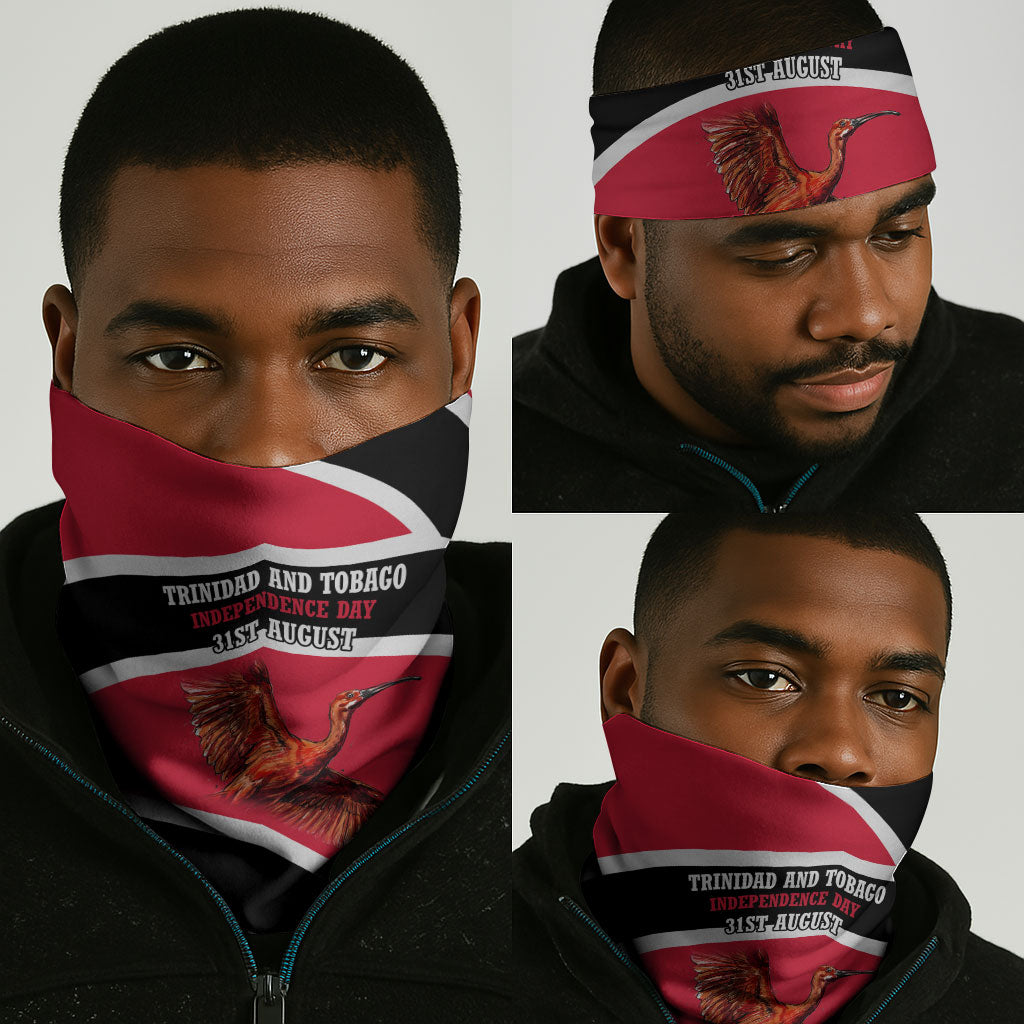 Trinidad And Tobago Independence Day Scarlet Ibis Neck Gaiter Steelpan Heritage National Flag
