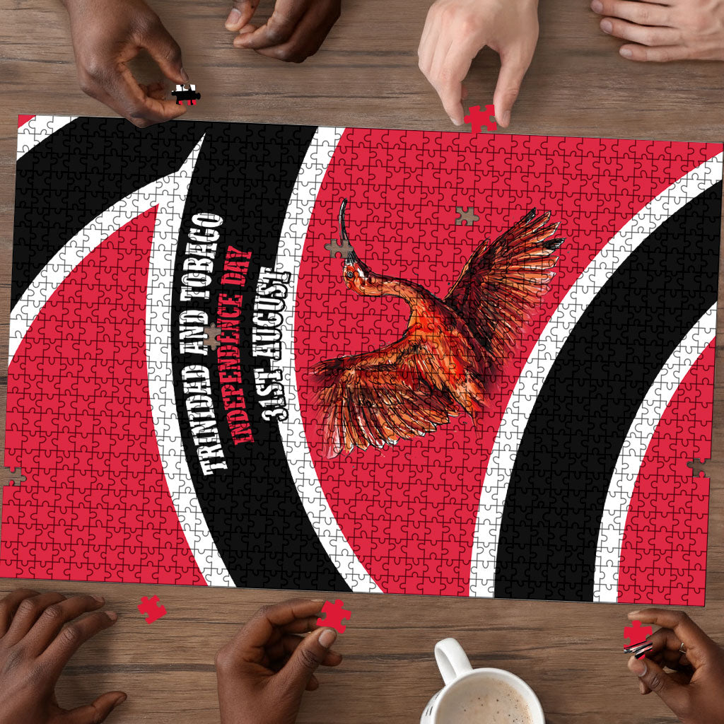 Trinidad And Tobago Independence Day Scarlet Ibis Puzzle Steelpan Heritage National Flag