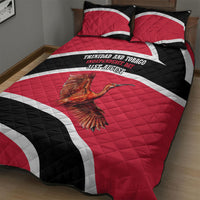 Trinidad And Tobago Independence Day Scarlet Ibis Quilt Bed Set Steelpan Heritage National Flag