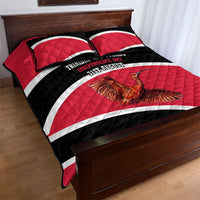 Trinidad And Tobago Independence Day Scarlet Ibis Quilt Bed Set Steelpan Heritage National Flag