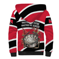 Trinidad And Tobago Independence Day Scarlet Ibis Sherpa Hoodie Steelpan Heritage National Flag