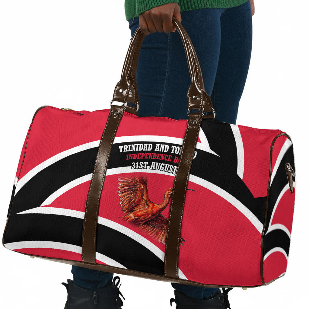 Trinidad And Tobago Independence Day Scarlet Ibis Travel Bag Steelpan Heritage National Flag