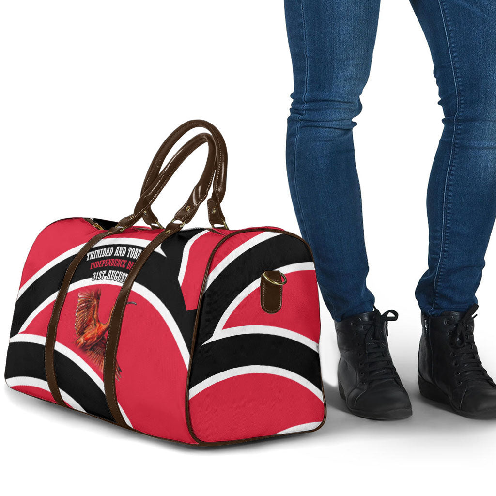 Trinidad And Tobago Independence Day Scarlet Ibis Travel Bag Steelpan Heritage National Flag
