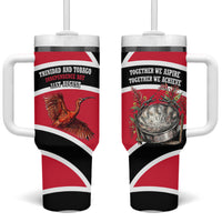 Trinidad And Tobago Independence Day Scarlet Ibis Tumbler With Handle Steelpan Heritage National Flag