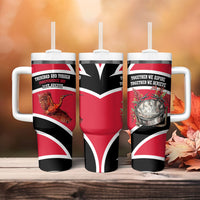 Trinidad And Tobago Independence Day Scarlet Ibis Tumbler With Handle Steelpan Heritage National Flag