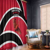 Trinidad And Tobago Independence Day Scarlet Ibis Window Curtain Steelpan Heritage National Flag
