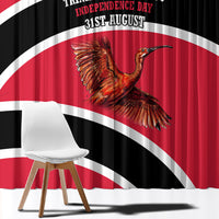 Trinidad And Tobago Independence Day Scarlet Ibis Window Curtain Steelpan Heritage National Flag