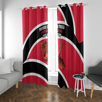 Trinidad And Tobago Independence Day Scarlet Ibis Window Curtain Steelpan Heritage National Flag