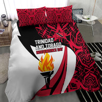 Trinidad And Tobago Independence Day Bedding Set Freedom Torch Heritage Symbols