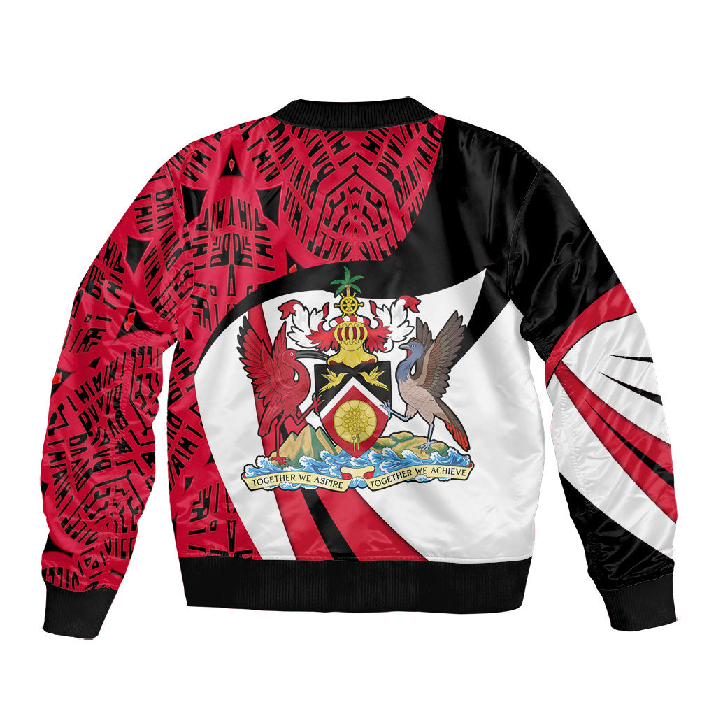 Trinidad And Tobago Independence Day Bomber Jacket Freedom Torch Heritage Symbols
