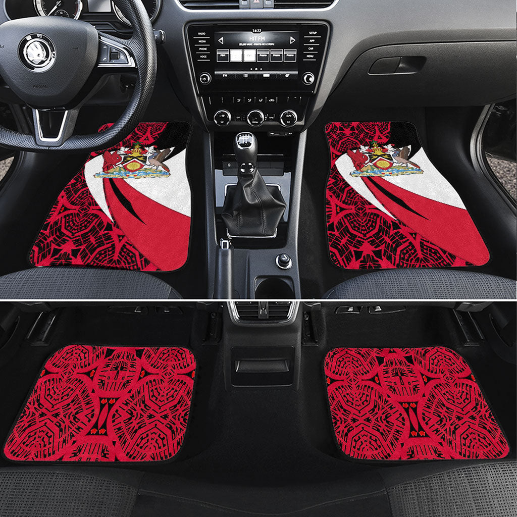 Trinidad And Tobago Independence Day Car Mats Freedom Torch Heritage Symbols