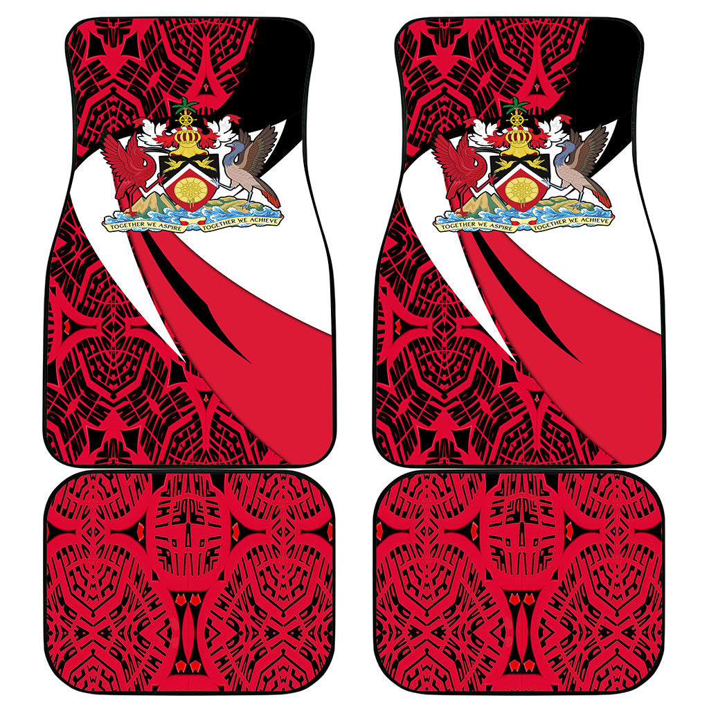 Trinidad And Tobago Independence Day Car Mats Freedom Torch Heritage Symbols