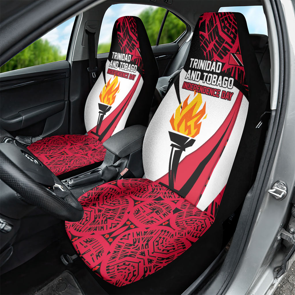 Trinidad And Tobago Independence Day Car Seat Cover Freedom Torch Heritage Symbols