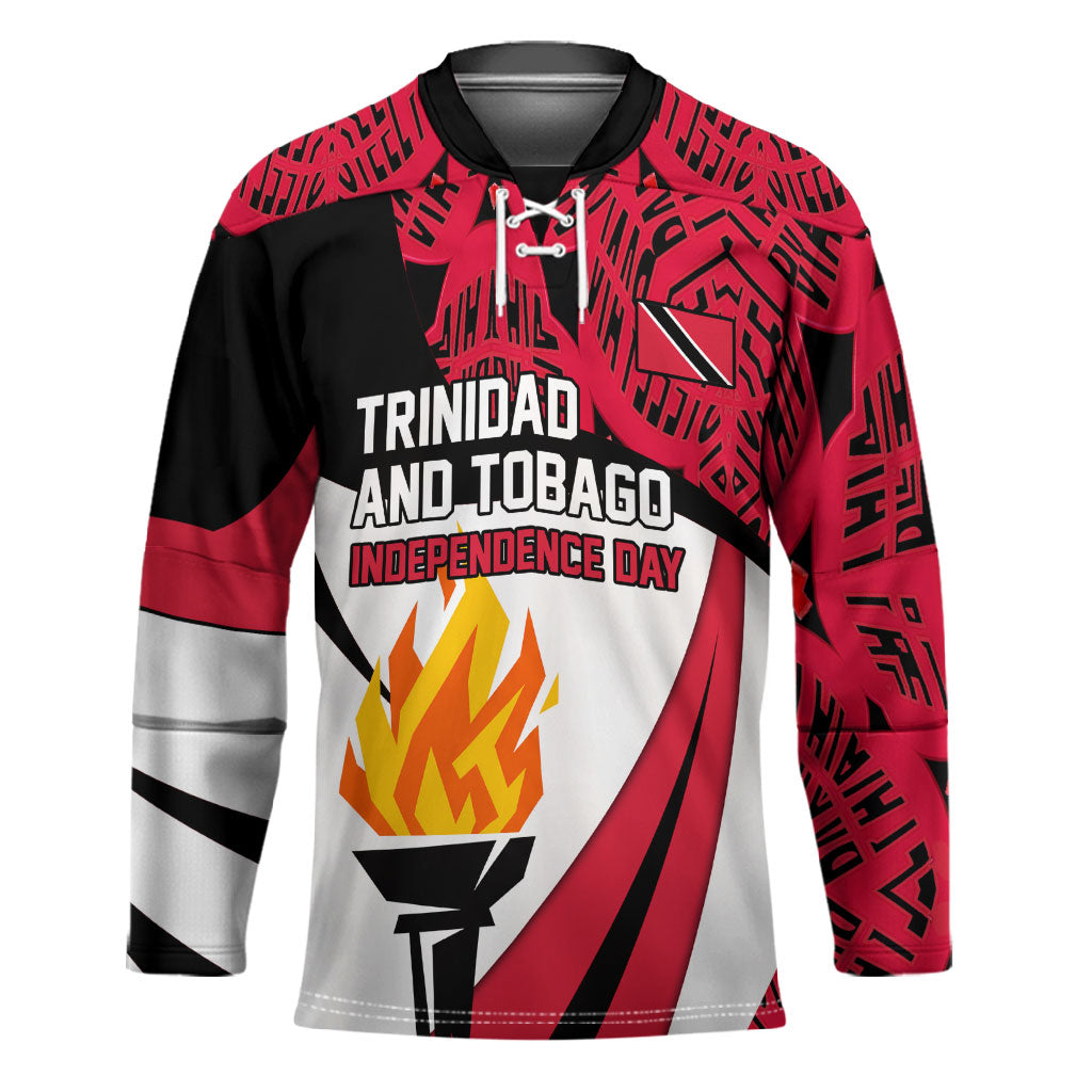 Trinidad And Tobago Independence Day Hockey Jersey Freedom Torch Heritage Symbols