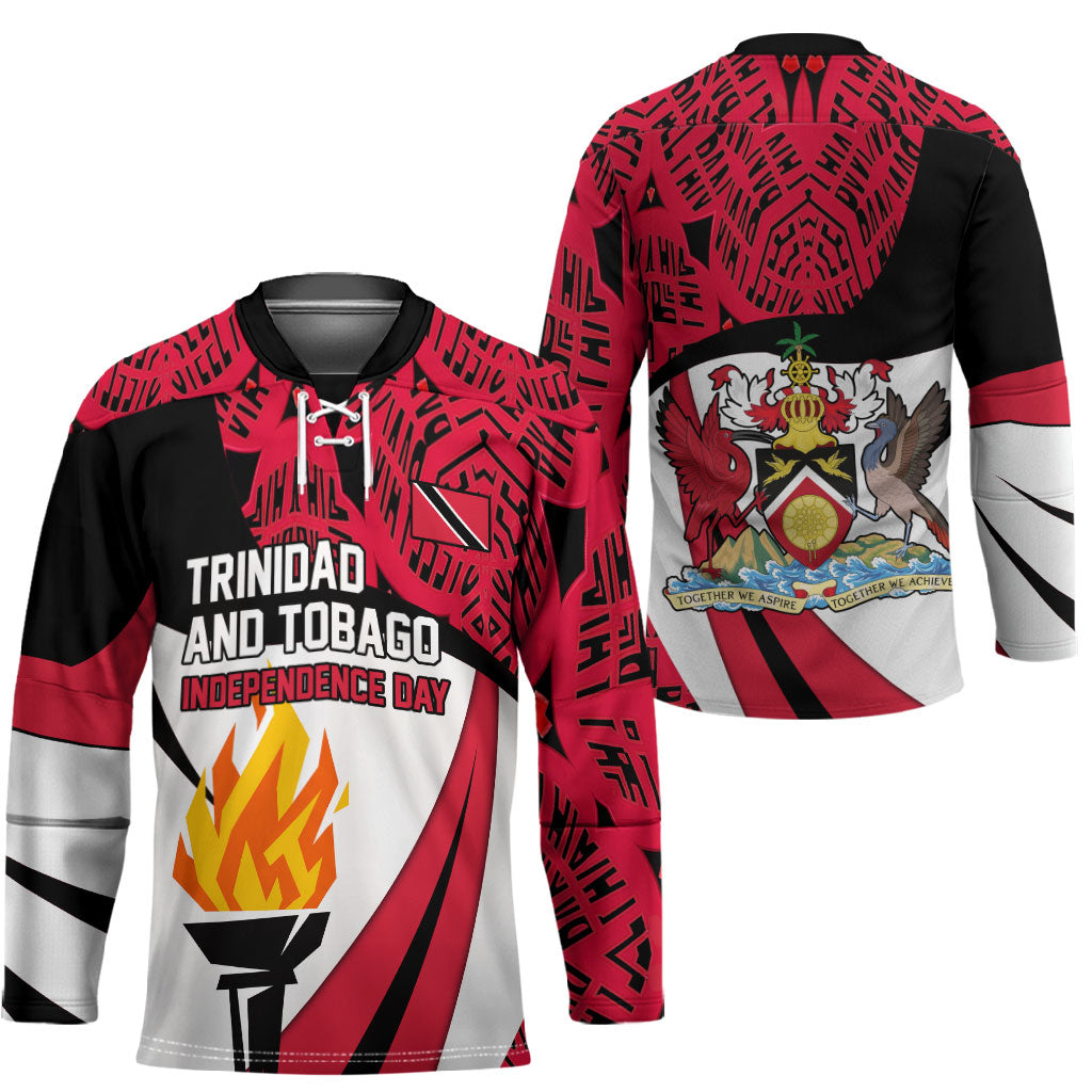 Trinidad And Tobago Independence Day Hockey Jersey Freedom Torch Heritage Symbols