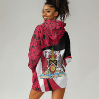 Trinidad And Tobago Independence Day Hoodie Dress Freedom Torch Heritage Symbols
