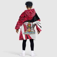 Trinidad And Tobago Independence Day Kid Wearable Blanket Hoodie Freedom Torch Heritage Symbols