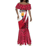 Trinidad And Tobago Independence Day Mermaid Dress Freedom Torch Heritage Symbols