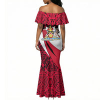 Trinidad And Tobago Independence Day Mermaid Dress Freedom Torch Heritage Symbols
