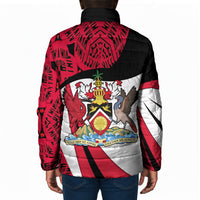 Trinidad And Tobago Independence Day Padded Jacket Freedom Torch Heritage Symbols