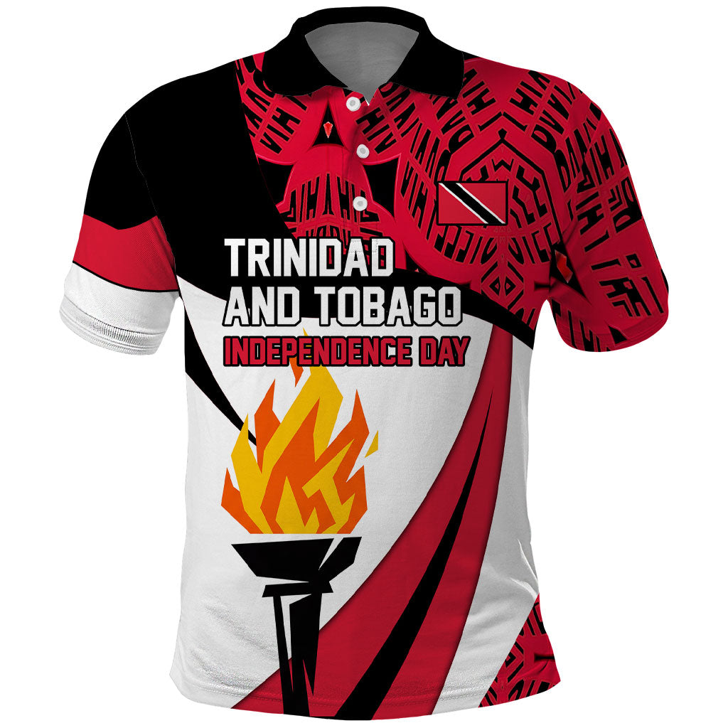 Trinidad And Tobago Independence Day Polo Shirt Freedom Torch Heritage Symbols
